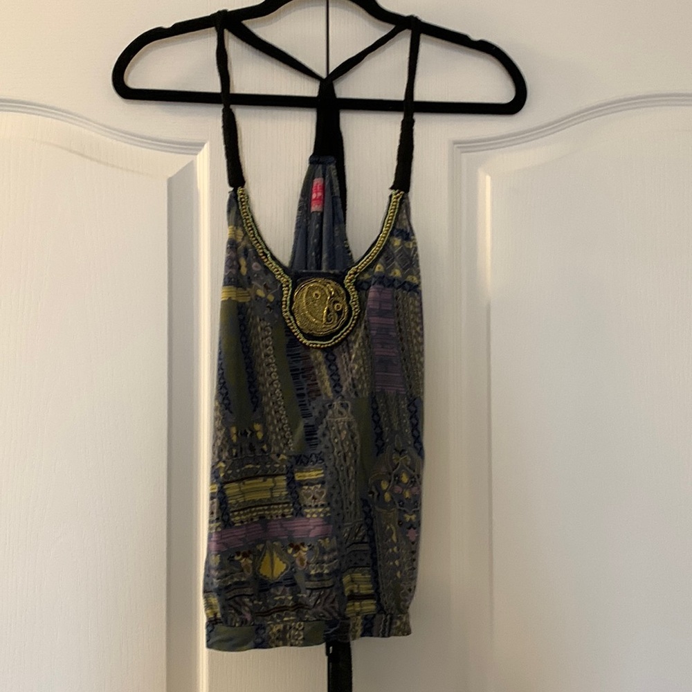 Free People Multicolor Patterned Tank Top